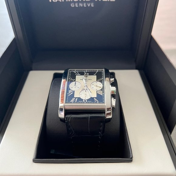 Raymond Weil Don Giovanni Black Dial Chronograph Automatic Watch 4875 Swiss Made - Picture 13 of 13